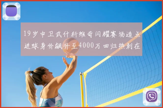 19岁中卫武什科维奇闪耀赛场造点进球身价飙升至4000万回归热刺在即