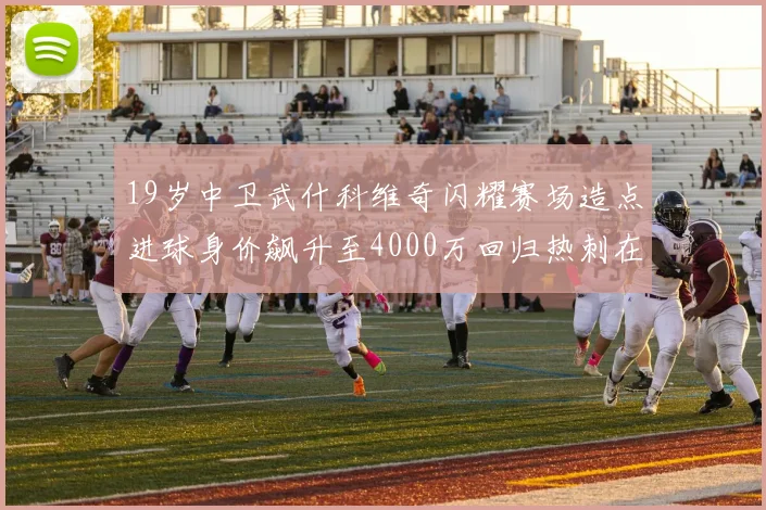 19岁中卫武什科维奇闪耀赛场造点进球身价飙升至4000万回归热刺在即